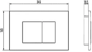 Клавиша смыва для унитаза Jacob Delafon E38065-00 белый глянцевый Клавиша смыва для унитаза Jacob Delafon E38065-00 белый глянцевый, 2