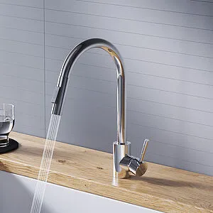 Смеситель для кухни с выдвижным изливом Dorff Logic хром D3007500, 4