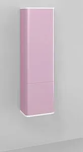 Шкаф-пенал подвесной Jorno Pastel 35 розовый иней Pas.04.125/P/PI Шкаф-пенал подвесной Jorno Pastel 35 розовый иней Pas.04.125/P/PI, 3