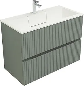 Тумба-умывальник Aquanet Джейн 90 мисти грин 00313319+, 5