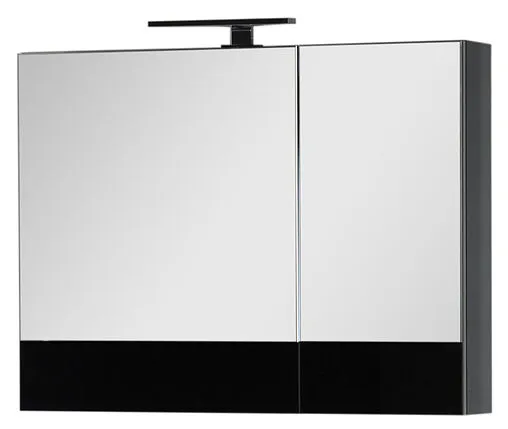 Шкаф-зеркало Aquanet Верона 90 L чёрный 00172340 Шкаф-зеркало Aquanet Верона 90 L чёрный 00172340