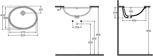 Раковина ISVEA Soluzione 52 белый 10AR77051