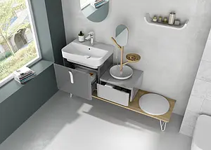 Зеркало ISVEA Supra белый-дуб 21CV2065000I Зеркало ISVEA Supra белый-дуб 21CV2065000I, 4