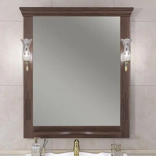 Тумба-умывальник напольный Opadiris Риспекто 85 орех антикварный 00-00006705+1WH110265