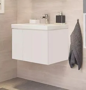 Тумба-умывальник подвесная Cersanit Colour 60 белый 64258+, 3