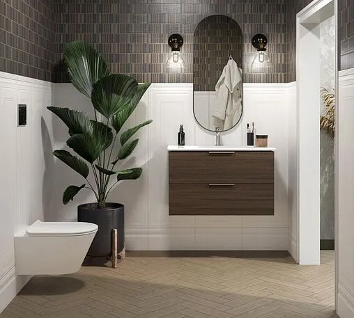 Тумба под умывальник подвесная Kerama Marazzi Piano Forte 95 дымчатый вяз PI.F.95\OLM Тумба под умывальник подвесная Kerama Marazzi Piano Forte 95 дымчатый вяз PI.F.95\OLM