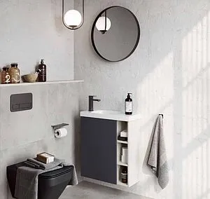 Фасад для тумбы Aqwella Alba 60 серый матовый ALB0706GRМ Фасад для тумбы Aqwella Alba 60 серый матовый ALB0706GRМ, 5