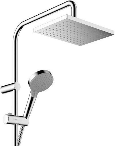 Душевая система с термостатом для душа Hansgrohe Vernis Shape 230 1jet Green хром 26319000