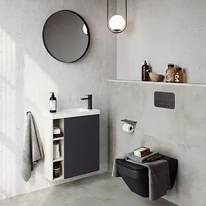 Тумба-умывальник подвесная Aqwella Alba 60 L серый матовый/камень натуральный ALB0106LLS+ALB0706GRМ+CMPSL.06.04.D Тумба-умывальник подвесная Aqwella Alba 60 L серый матовый/камень натуральный ALB0106LLS+ALB0706GRМ+CMPSL.06.04.D, 3