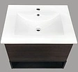 Тумба-умывальник подвесная Comforty Франкфурт 60 дуб шоколадно-коричневый/чёрный 00004150530CF Тумба-умывальник подвесная Comforty Франкфурт 60 дуб шоколадно-коричневый/чёрный 00004150530CF