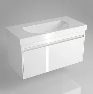 Тумба-умывальник подвесная Kerama Marazzi Buongiorno 100 европейский белый BGN.100.1+1\WHT.UK+BG.wb.100 Тумба-умывальник подвесная Kerama Marazzi Buongiorno 100 европейский белый BGN.100.1+1\WHT.UK+BG.wb.100, 1