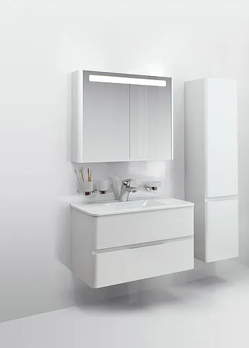 Шкаф-пенал подвесной с бельевой корзиной Am.Pm Bliss D 34 R белый глянец M55CHR0341WG