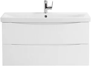 Тумба-умывальник подвесная BelBagno MARINO-CER 80 Bianco Opaco MARINO-CER-800-2C-SO-BO-P+BB-0322-80-LVB, 1