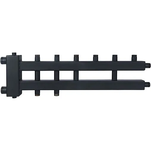 Распределительный коллектор 5 контуров с гидрострелкой 1½&quot;н x 1&quot;н Rommer RDG-0018-024035