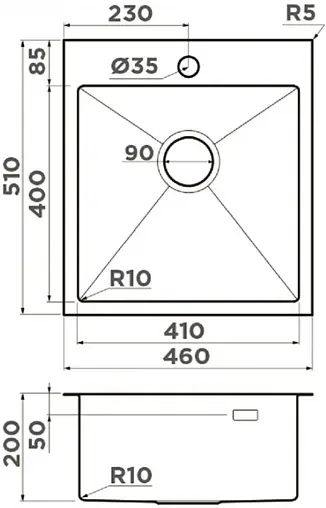 Мойка кухонная Omoikiri Akisame 46-LG светлое золото 4973081