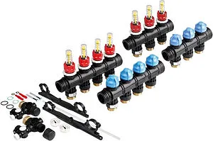 Группа коллекторная с расходомерами 7 отводов 1&quot;нг x ¾&quot;ек TECEfloor SLQ 77390040+77390030+77390010, 1