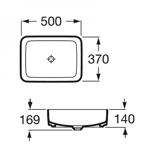 Раковина Roca Inspira Square 50 белый 327530000