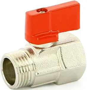 Кран шаровый мини ½"в x ½"н Uni-fitt 121N2000 Кран шаровый мини ½"в x ½"н Uni-fitt 121N2000, 1