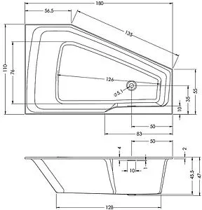 Ванна акриловая Riho Space 180x110 R B115001005, 2