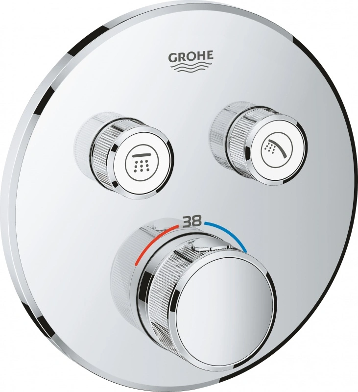 Термостат для 2 потребителей Grohe Grohtherm SmartControl хром 29119000