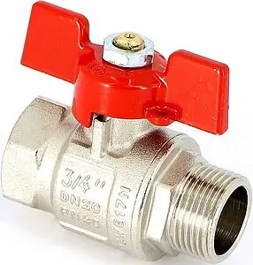 Кран шаровый ¾&quot;в x ¾&quot;н Uni-fitt 111T3000, 1