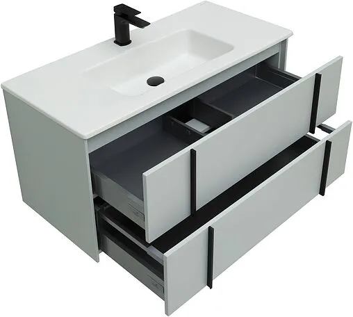 Тумба под умывальник подвесная Allen Brau Reality 100 папирус 1.32007.PWM