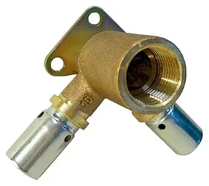 Водорозетка пресс проходная 16мм x ½"в Oventrop Cofit P 1517143 Водорозетка пресс проходная 16мм x ½"в Oventrop Cofit P 1517143, 1