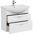 Тумба-умывальник Aquanet Ирвин 75 белый 00203970+00175447