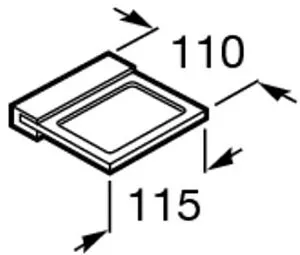 Мыльница Roca Nuova хром 816521001 Мыльница Roca Nuova хром 816521001, 2