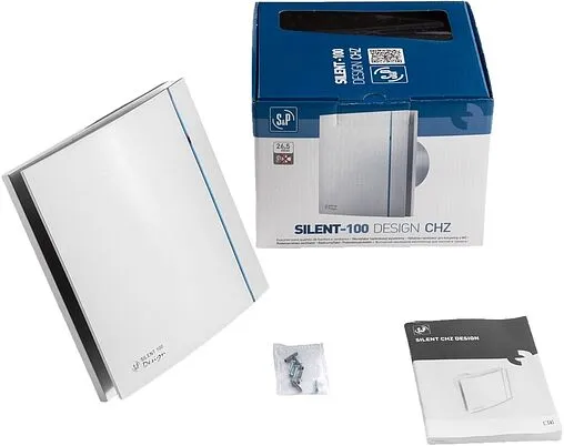 Вентилятор вытяжной Soler & Palau SILENT-100 CHZ DESIGN белый Вентилятор вытяжной Soler & Palau SILENT-100 CHZ DESIGN белый