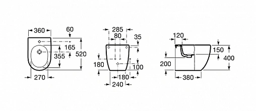 Крышка для биде Roca Meridian Compacto белый 8062AB004