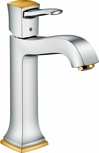 Смеситель для раковины Hansgrohe Metropol Classic 160 хром/золото 31302090