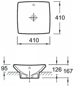 Раковина Jacob Delafon Escale 41 белый E1325-X5-00 Раковина Jacob Delafon Escale 41 белый E1325-X5-00, 2