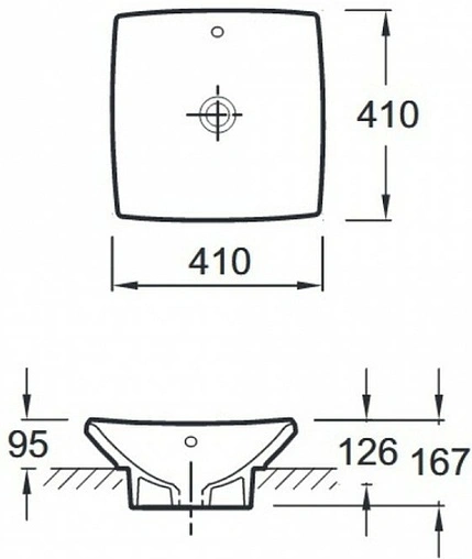 Раковина Jacob Delafon Escale 41 белый E1325-X5-00