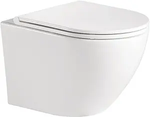 Унитаз подвесной безободковый BelBagno Sfera-R белый BB046CHR Унитаз подвесной безободковый BelBagno Sfera-R белый BB046CHR, 1