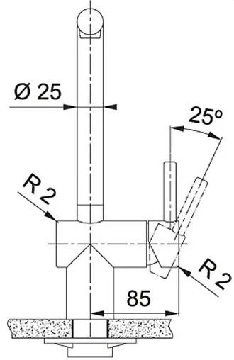 Смеситель для кухни Franke Atlas Neo чёрный матовый 115.0550.424 Смеситель для кухни Franke Atlas Neo чёрный матовый 115.0550.424