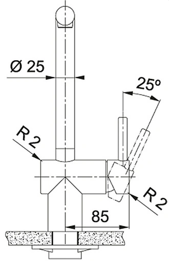 Смеситель для кухни Franke Atlas Neo нержавеющая сталь 115.0521.435 Смеситель для кухни Franke Atlas Neo нержавеющая сталь 115.0521.435
