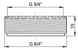 Футорка переходная 1½x1¼&quot; AlcaPlast S0507-ND, 2