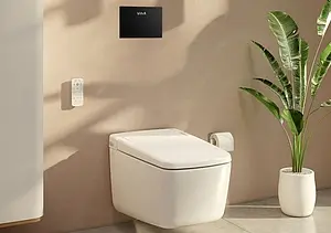 Умный унитаз-биде подвесной безободковый VitrA V-Care Prime Rim-Ex белый 7231B403-6216, 3