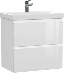 Тумба-умывальник подвесная Cersanit Moduo Slim 60 белый 64125+S-UM-MOD60SL/1, 1