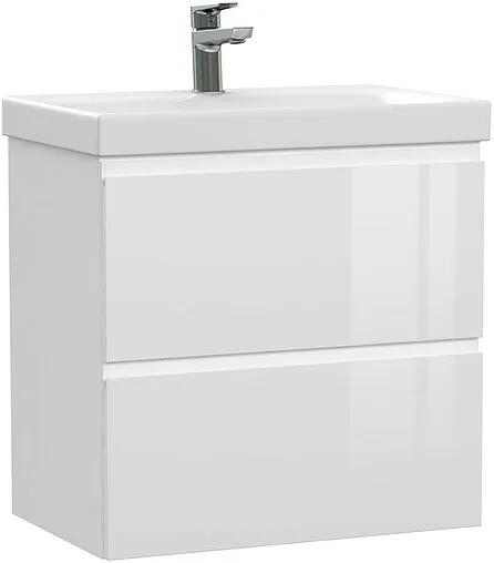 Тумба-умывальник подвесная Cersanit Moduo Slim 60 белый 64125+S-UM-MOD60SL/1