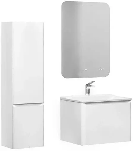 Тумба-умывальник подвесная Raval Welto 60 белый Wel.01.60/P/W/RL+Solo.08.60/W/RL