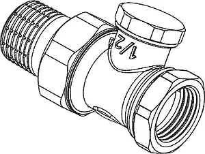 Вентиль запорный прямой ½&quot; в/н TECE 8740433, 2