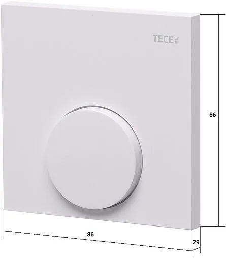 Проводной комнатный терморегулятор 24В для общественных помещений TECEfloor RS-A 24 белый 77410051