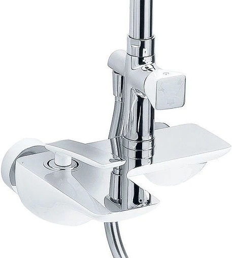 Душевая система со смесителем для ванны Timo Helmi белый/хром SX-1070/00-16