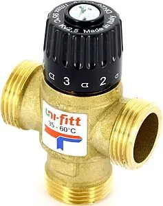 Трехходовой термостатический смесительный клапан 1&quot; +35...+60°С Kvs 2.5 Uni-Fitt 351G3540, 5