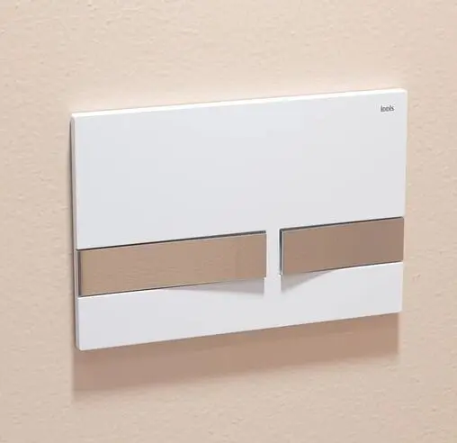 Клавиша смыва для унитаза IDDIS Unifix UNI06WCi77 кнопки/хром , рамка/белый