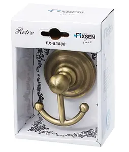 Крючок двойной Fixsen Retro бронза FX-83805 Крючок двойной Fixsen Retro бронза FX-83805, 2