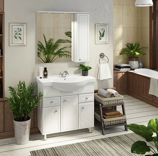 Тумба-умывальник напольная Comforty Сочи 85 белый 00004134639CF