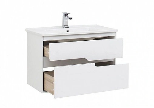 Тумба под умывальник подвесная Aquanet Модена 85 белый 00196965